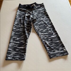 Nike Kids Black and White Leggings